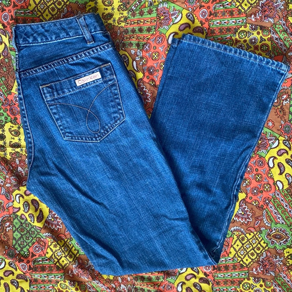 Calvin Klein Straight Leg Blue Jeans